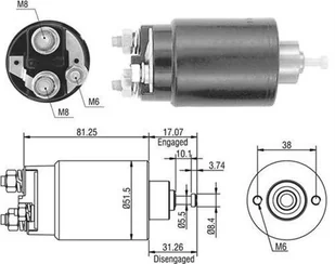 Włącznik elektromagnetyczny, rozrusznik Magneti Marelli 940113050404 - Akcesoria do układu elektrycznego - miniaturka - grafika 1