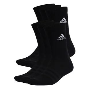 Skarpetki adidas  Cushioned Sportswear Crew Socks 6 Pairs Black  XL - Skarpetki męskie - miniaturka - grafika 1