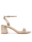 Sandały damskie - Aldo Sandały Emelda 13813762 Złoty - miniaturka - grafika 1