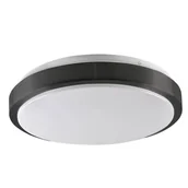 Lampy sufitowe - Okrągły plafon nasufitowy Benedykt 327307 Polux do jadalni czarny biały - miniaturka - grafika 1