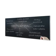 Dekoracje domu - Płyta szklana dekor +klej Tablica motywacja 125x50 cm - miniaturka - grafika 1