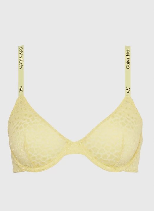 CALVIN KLEIN BIUSTONOSZ PÓŁUSZTYWNIANY ŻÓŁTY 70D 2A0E2_B* 70D 2_0 TIA