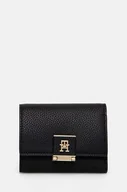 Portfele - Tommy Hilfiger portfel damski kolor czarny AW0AW17039 - miniaturka - grafika 1