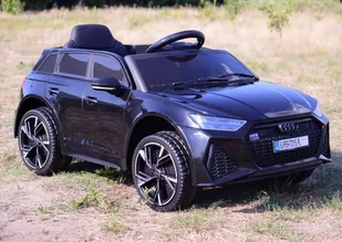Samochód Na Akumulator Audi RS 6 Electric Czarne / Brd-2118 - Pojazdy elektryczne dla dzieci - miniaturka - grafika 3