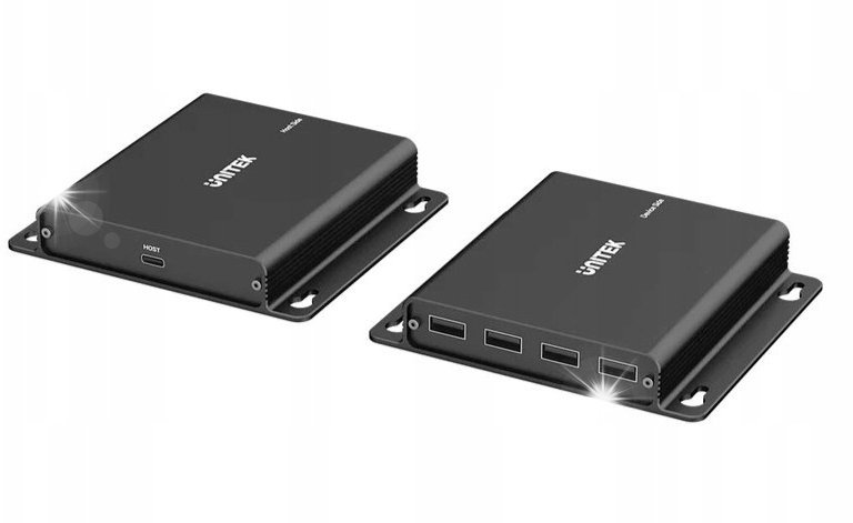 HUB USB Unitek Przedłużacz Unitek USB-C do 4x USB-A Ethernet 150m 480 Mbps hub aluminiowy