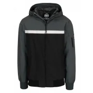 Odzież taktyczna i umundurowanie - PITBULL KURTKA przejściowa z kapturem 2 Color Longwood '25 - Czarny / Grey Green - miniaturka - grafika 1