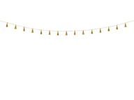 Dekoracje sali - Party Deco Girlanda z frędzlami złota - 190 cm - 1 szt. FTG1-019ME - miniaturka - grafika 1