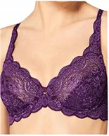 Biustonosze - Triumph biustonosz AMOURETTE 300 W miękki koronkowy fioletowy 75B wygodny - miniaturka - grafika 1
