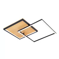 Lampy sufitowe - Noris lampa sufitowa 2xLED/28W czarna/drewno PLF-82738-28W-WO - miniaturka - grafika 1