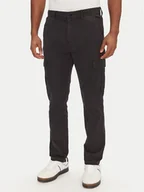 Spodnie męskie - Tommy Jeans Spodnie materiałowe Austin DM0DM20281 Czarny Regular Fit - miniaturka - grafika 1