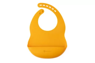 ECORASCALS Śliniak silikonowy MUSTARD - Śliniaki i fartuszki - miniaturka - grafika 1