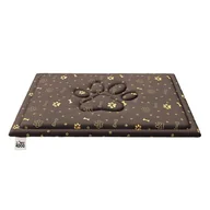 Legowiska dla psów - Legowisko dla psa miękkie (mata) małe 70x60 cm wodoodporne Kolor pokrowca: Złote łapki - miniaturka - grafika 1