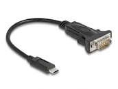 Adaptery i przejściówki - DeLOCK Adapter USB Type-C na 1 x szeregowy RS-232 D-Sub 9-pinowy męski ze śrubami, 0,25 m 64125 - miniaturka - grafika 1