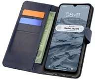 Etui i futerały do telefonów - Bizon Etui z klapką Case Pocket do Xiaomi Redmi 14C 4G, granatowe - miniaturka - grafika 1