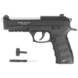 Pistolet wiatrówka Ekol Voltran ES P92B Black 4.5 mm, Blow Back - Wiatrówki pistolety - miniaturka - grafika 1