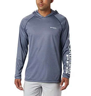 Columbia Męska bluza z kapturem Terminal Tackle Heather Collegiate Navy Heather/White Logo, M - Bluzy męskie - miniaturka - grafika 1