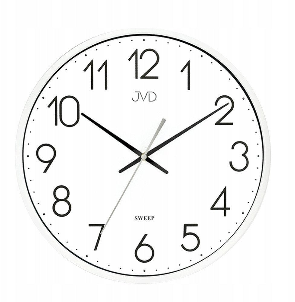 Zegar ścienny JVD HX8016.1 biały 30 cm .