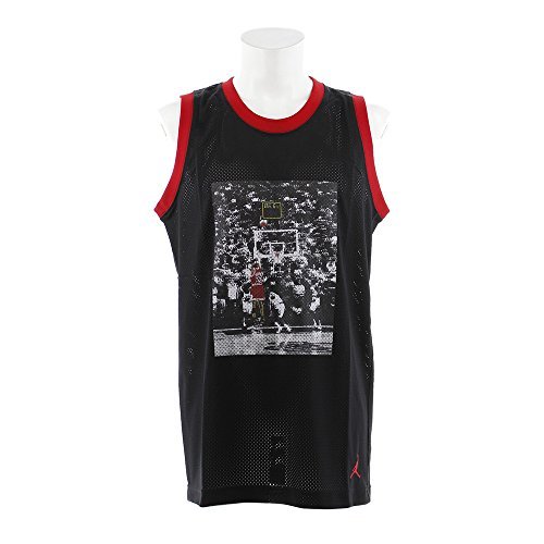 Nike JSW Last Shot Mesh Jersey, koszulka na ramiączkach typu tank top, bez rozmiaru L Nero/Gym Rosso/Gym Rosso