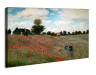 Obrazy i zdjęcia na płótnie - Wild Poppies, near Argenteuil, Claude Monet - obraz na płótnie Wymiar do wyboru: 120x90 cm - miniaturka - grafika 1