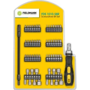 Fieldmann Zestaw Bitów FDS 1010-58R Z Wkrętakiem FDS 1010-58R FDS 1010-58R - Pozostałe wyposażenie warsztatu - miniaturka - grafika 1