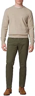 Spodnie męskie - Hackett London Spodnie męskie C Chino Kensington, Brązowy (khaki), 30W / 30L - miniaturka - grafika 1