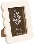 Ramki na zdjęcia - Ramka na zdjęcie z falowanym brzegiem BASE, 18,5 x 2,2 x 23,3 cm - miniaturka - grafika 1