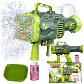 Bańki mydlane - Duża Bazooka Do Baniek Zielona Dinozaur - miniaturka - grafika 1