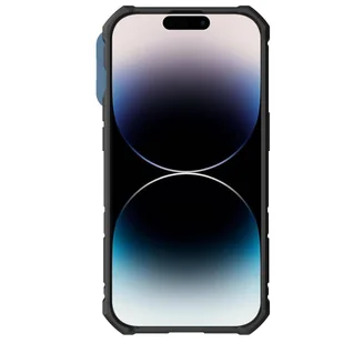 Nillkin CamShield Armor Pro Magnetic Case etui iPhone 14 Pro magnetyczny pokrowiec MagSafe z osłoną na aparat niebieskie - Etui i futerały do telefonów - miniaturka - grafika 3