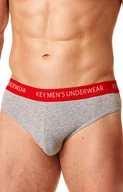 Majtki damskie - Key melanżowe slipy męskie MPP 172 B22, Kolor szaro-granatowy, Rozmiar L, Key - Intymna - miniaturka - grafika 1