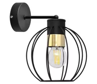 Lampy ścienne - Kinkiet STARLIGHT 1xE27/60W/230V czarny/złoty - miniaturka - grafika 1