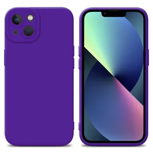 Pokrowiec Etui Do Apple iPhone 14 w FLUID CIEMNY FIOLET TPU Silikonowe Obudowa Ochronny Case Cover Cadorabo - Etui i futerały do telefonów - miniaturka - grafika 1