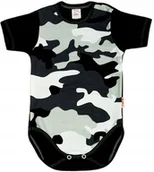 Body dla niemowląt - Body KRÓTKI rękaw 100% Bawełna MORO CZARNE r 98 KLEKLE - miniaturka - grafika 1