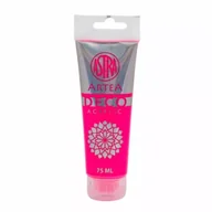 Farby i media malarskie - Astra Farba akrylowa Deco Artea tuba neonowa 75ml różowy - miniaturka - grafika 1
