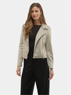 Kurtki damskie - Vero Moda Kurtka z imitacji skóry Jose 10300938 Szary Regular Fit - miniaturka - grafika 1
