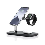 Ładowarki do telefonów - RealPower ChargeAIR Mag Smartfon, Smartwatch, Tablet Czarny USB Bezprzewodowe ładowanie Wewnętrzna - miniaturka - grafika 1