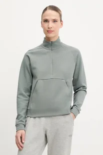 Helly Hansen bluza outdoorowa TECH SWEAT damska kolor zielony gładka 34501 - Bluzy damskie - miniaturka - grafika 1