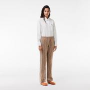 Spodnie damskie - Lacoste damskie spodnie dresowe z nadrukiem monogramu - miniaturka - grafika 1