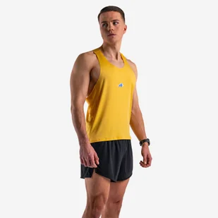Tank top DZIK® PRO RUN żółty - Koszulki sportowe damskie - miniaturka - grafika 1