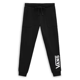 Vans Damskie spodnie dresowe Drop V Vert, czarno-białe, XXL, Czarny - biały, XXL - Spodnie damskie - miniaturka - grafika 1
