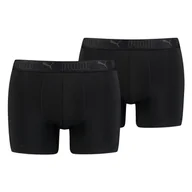 Majtki męskie - Męskie Bokserki PUMA SPORT MICROFIBER BOXER 2P 93552001 – Czarny - miniaturka - grafika 1