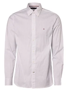 Tommy Hilfiger Koszula męska Mężczyźni Regular Fit Bawełna biały wzorzysty button down, XL - Koszule męskie - miniaturka - grafika 1