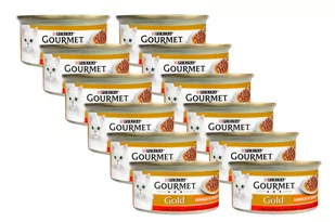 Purina Gourmet Gold Sauce Delight z wołowiną 12x85g - Mokra karma dla kotów - miniaturka - grafika 1