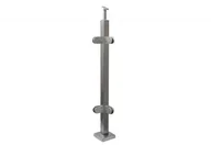Balustrady i akcesoria - (47) Słupek kątowy 90 stopni z 4 uchwytami do balustrady szklanej,h=96,profil 40-x40 mm - miniaturka - grafika 1