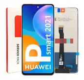 Części serwisowe do telefonów - ORYGINAŁ WYŚWIETLACZ EKRAN LCD DOTYK DO HUAWEI P SMART 2021 PPA-LX1 PPA-LX2 - miniaturka - grafika 1