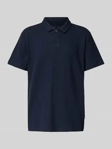 Koszulka polo prążkowana o kroju regular fit z dodatkiem streczu - Koszulki męskie - miniaturka - grafika 1