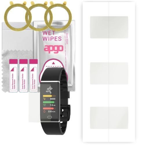 3x folia ochronna hydrożelowa MATOWA do MyKronoz ZeTrack+ Plus - apgo Smartwatch Hydrogel MATTE Protection Ochrona na ekran smartwatcha