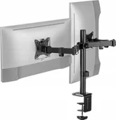 Uchwyty do monitorów - Pawonik UCHWYT NA 2X MONITORY DO MONITORÓW DO BIURKA VESA 10-27 CALI REGULOWANY - miniaturka - grafika 1