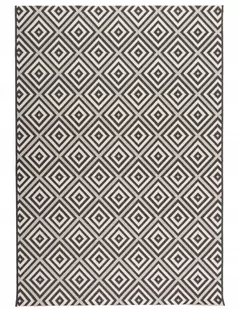 MULTI-DECOR Dywan zewnętrzny PATIO czarno-biały 80 x 150 cm - Dywany zewnętrzne - miniaturka - grafika 1