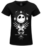 Koszulki i topy damskie - Disney "King Jack Oversize" WOJACKDTS015 Koszulka damska, czarna, rozmiar M, czarny, M - miniaturka - grafika 1