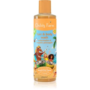 Childs Farm Hair & Body Wash emulsja do mycia ciała i włosów Watermelon & Organic Pineapple 250 ml - Kosmetyki kąpielowe dla dzieci - miniaturka - grafika 1